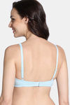 Zivame Padded Non Wired Medium Coverage T-Shirt Bra - Starlight Blue — thumbnail 3